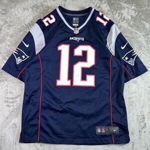Nike New England Patriots Tom Brady 12 Jersey NFL On Field Men’s Large